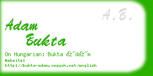 adam bukta business card